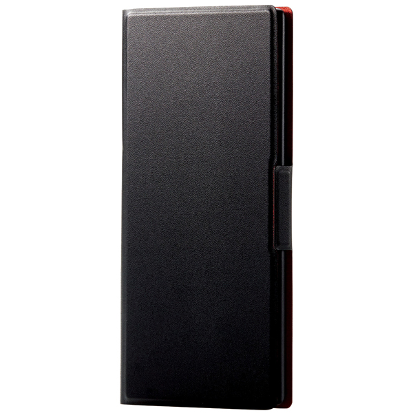 エレコム PM-GN10PPLFUBK [Galaxy Note10+/レザーケース/薄型/磁石付/ブラック]
