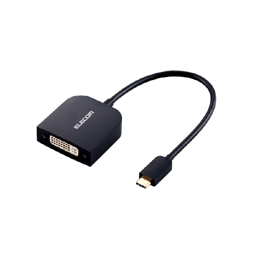 エレコム AD-CDVIBK [USB Type-C映像変換アダプタ/DVI/ブラック]