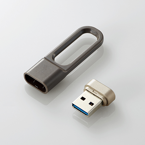 エレコム MF-LPU3016GGY [USBメモリー/USB3.2(Gen1)/キャップ/LPU/16GB/グレー]