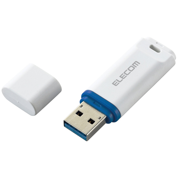 エレコム MF-DRU3064GWHR [USBメモリー/USB3.2(Gen1)/キャップ式/64GB/ホワイト]