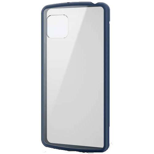 エレコム PM-S205TSLFCNV [AQUOS sense4/sense5G/ハイブリッドケース/ネイビー]