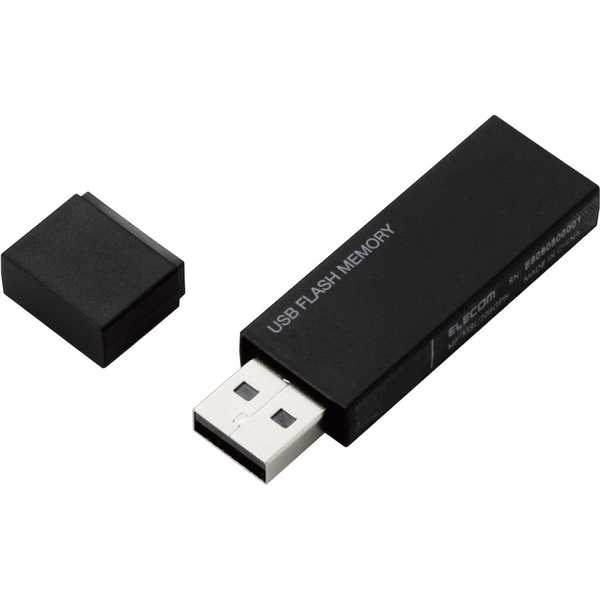 エレコム MF-MSU2B64GBK [USBメモリー/USB2.0対応/64GB/ブラック]