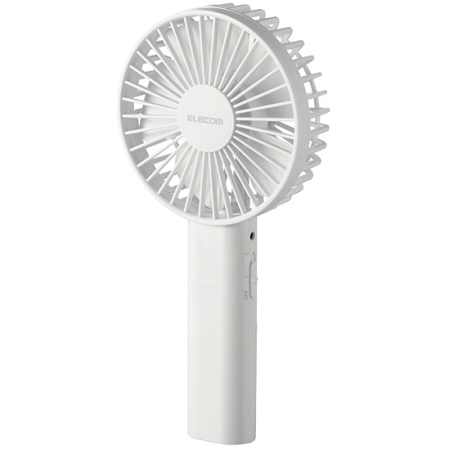 エレコム FAN-U211WH [乾電池式扇風機/USB給電可/ハンディ/ホワイト]