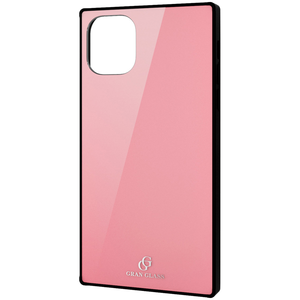 PM-A19CHVCGS1PN [iPhone 11/ハイブリッドケース/ガラス/背面カラー/ピンク]