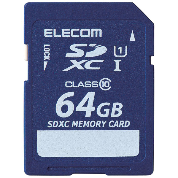 エレコム MF-FSD064GC10R [SDXCカード/データ復旧サービス付/Class10/64GB]