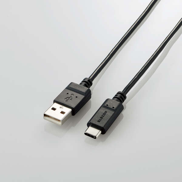 エレコム MPA-MAC10NBK [USB(A-C)まとまるケーブル//1.0m/ブラック]