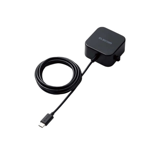 エレコム MPA-ACC20BK [AC充電器/USB-C/ケーブル一体型/1.5m/ブラック]