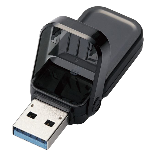 エレコム MF-FCU3128GBK [USBメモリー/USB3.1(Gen1)対応/128GB/ブラック]