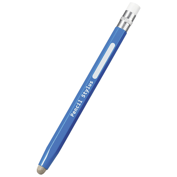 エレコム P-TPENSBU [鉛筆型タッチペン/青色/導電繊維/簡易パッケージ]