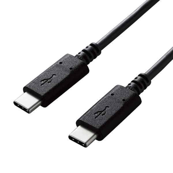 U2C-CC05NBK2 [USB2.0ケーブル/C-C/認証品/PD/0.5m/ブラック]