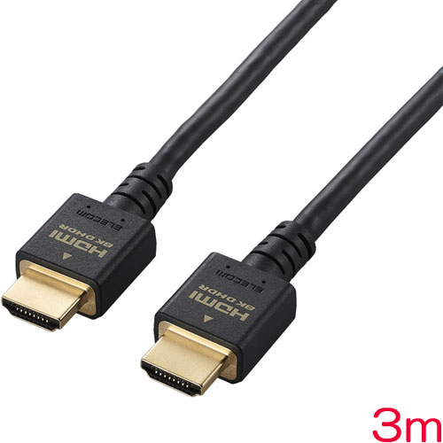 エレコム DH-HD21E30BK [HDMIケーブル/HDMI2.1/3.0m/ブラック]