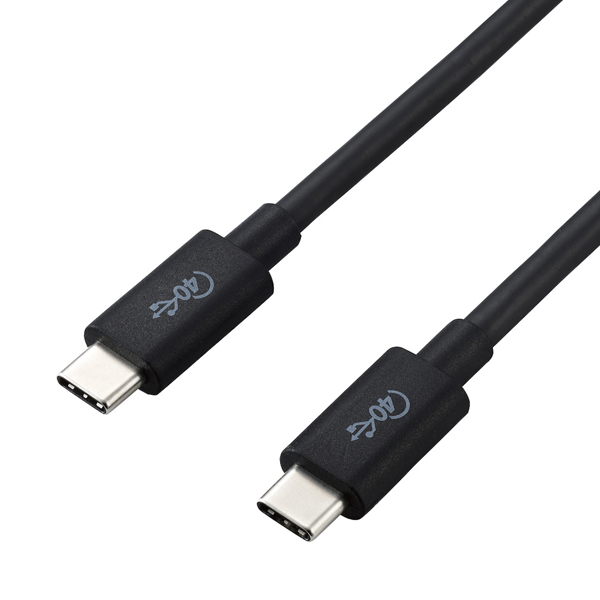 エレコム USB4-CC5P08BK [USB4ケーブル/C-C/認証品/PD対応/0.8m/ブラック]