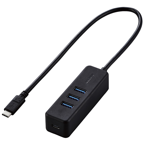 U3HC-T431P5BK [USB Type-C ハブ/USB3.1(Gen1)/30cm/ブラック]