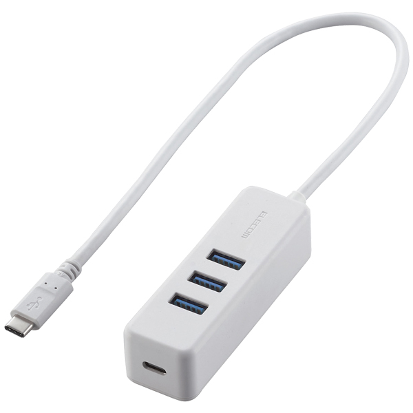 エレコム U3HC-T431P5WH [USB Type-C ハブ/USB3.1(Gen1)/30cm/ホワイト]