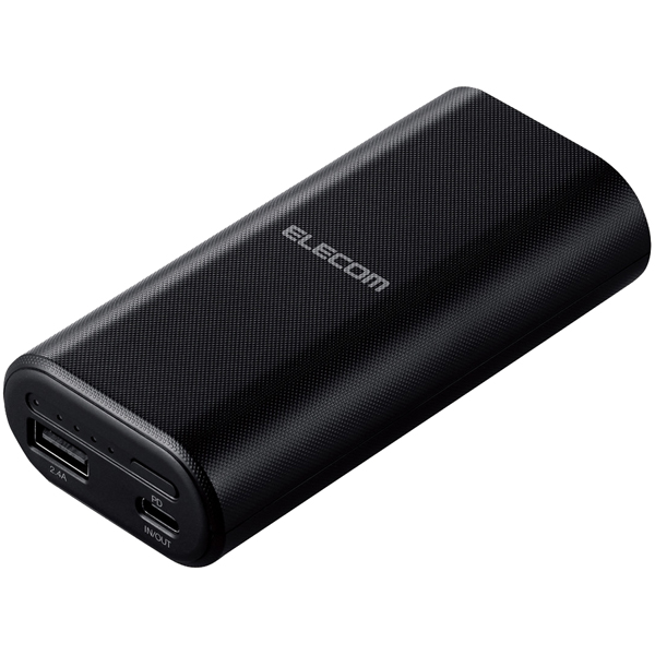 エレコム DE-C18L-10000BK [モバイルバッテリー/PD/18W/Type-C/10000mAh/ブラック]