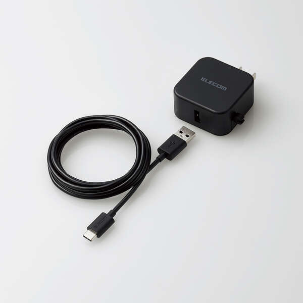 エレコム MPA-ACC23BK [AC充電器/USB-C/ケーブル同梱/USB-Aメス1ポート]
