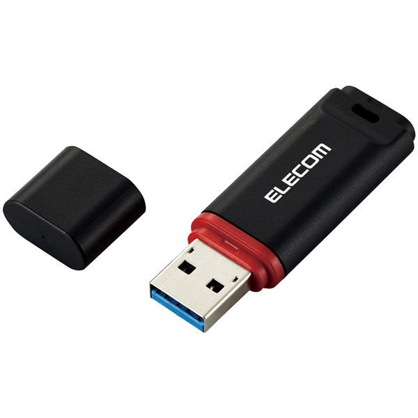 エレコム MF-DRU3016GBKR [USBメモリー/USB3.2(Gen1)/キャップ式/16GB/ブラック]