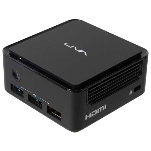 ECS LIVAQ1L-4/64(N3350) [超小型ベアボーンPC LIVA Q1L Celeron N3350/メモリ4GB/eMMC 64GB/2×GbE/11ac]