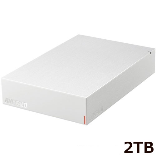 バッファロー HD-LE2U3-WB [USB3.2(Gen.1)対応外付けHDD 2TB ホワイト]