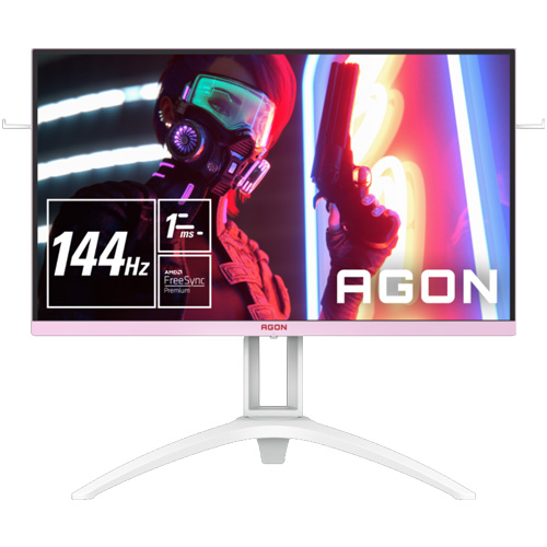 AOC AGON AG273FXR/11 [27型ワイドゲーミング液晶ディスプレイ/HDMI、D-Sub、DisplayPort/ホワイト＆ピンク]