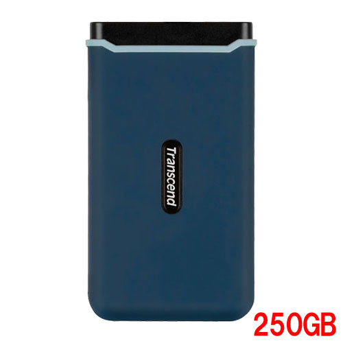 トランセンド TS250GESD370C [250GB 耐衝撃ポータブルSSD ESD370C USB 3.1 Type-A/Type-C]