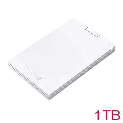バッファロー SSD-PG1.0U3-WC [USB3.2 ポータブルSSD Type-A 1.0TB ホワイト]