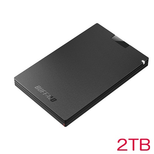バッファロー SSD-PG2.0U3-BC [USB3.2 ポータブルSSD Type-A 2.0TB ブラック]