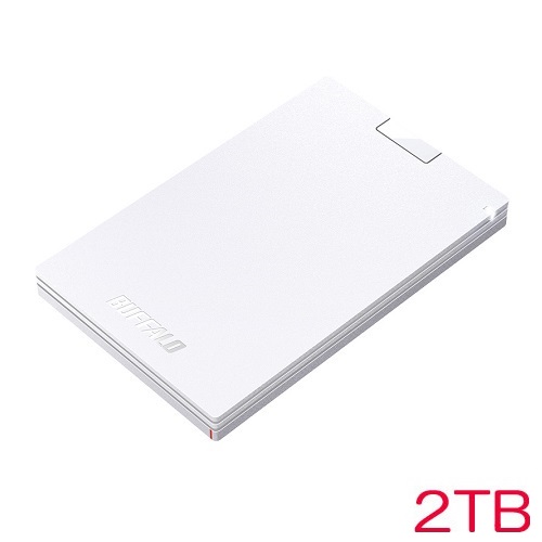 バッファロー SSD-PG2.0U3-WC [USB3.2 ポータブルSSD Type-A 2.0TB ホワイト]