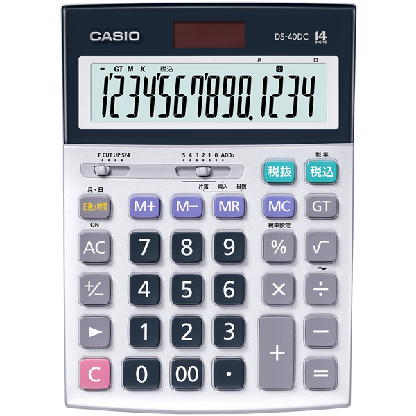 カシオ DS-40DC [実務電卓 14桁 日数時間計算 デスクタイプ]