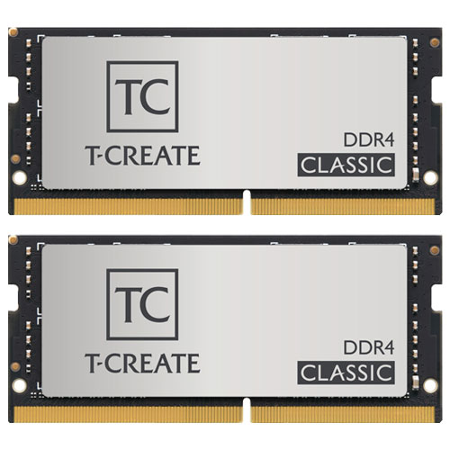 Team TTCCD464G3200HC22DC-S01 [T-CREATE CLASSIC 64GB (32GBx2) DDR4 3200MHz SO-DIMM CL22-22-22-52 1.20V]