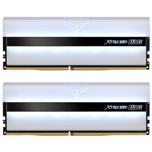 Team TF13D416G3600HC18JDC01 [T-FORCE XTREEM ARGB 16GB (8GBx2) DDR4 3600MHz CL18-22-22-42 1.35V White]