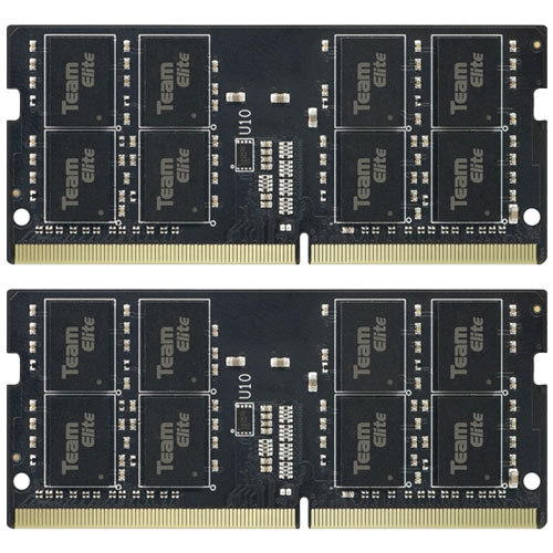 Team TED464G3200C22DC-S01 [64GB (32GBx2) DDR4 3200MHz Unbuffered SO-DIMM CL22-22-22-52 1.20V 260Pin]