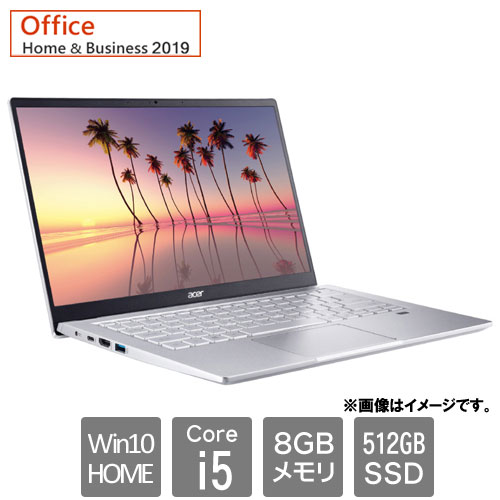 Swift 3 [SF314-511-N58Y/SF (Core i5 8GB SSD512GB 14.0FHD Win10Home64 H&B2019 シルバー)]