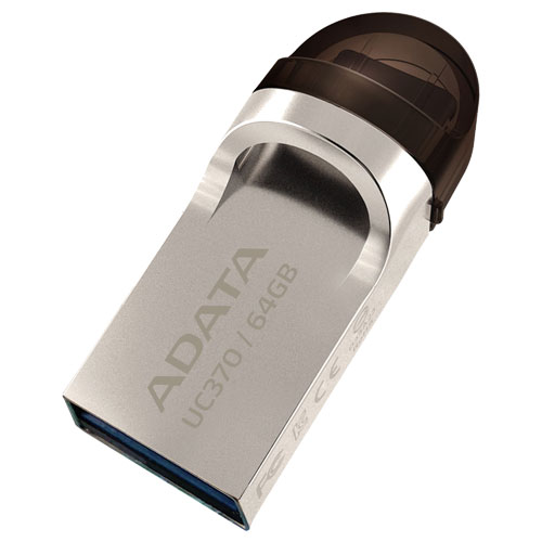 ADATA UC370 AUC370-64G-RGD [USBメモリ 64GB Type-C&A メタル]
