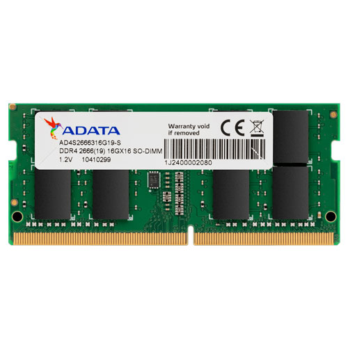 ADATA AD4S266638G19-R [ノート用メモリ 8GB DDR4-2666 260-Pin SO-DIMM]