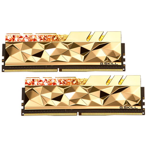 F4-3600C16D-32GTEGC [Trident Z Royal Elite 32GB (16GBx2) DDR4 3600Mhz CL16-19-19-39 1.35V Gold]