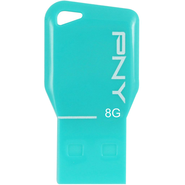 グリーンハウス UFDPKYS-8G [USB2.0メモリー PNY Key Attache 8GB Sky Blue]