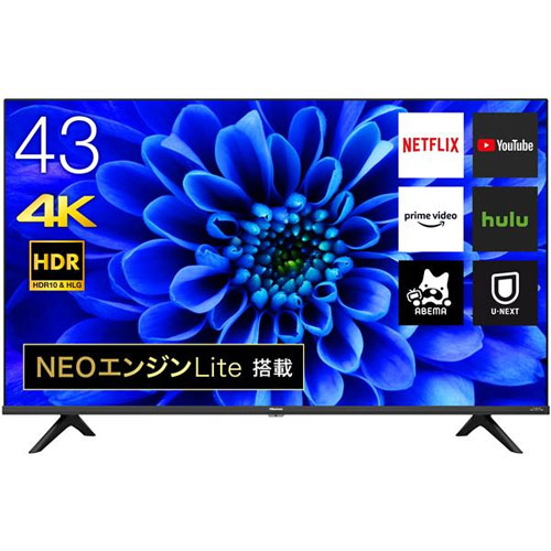 e-TREND｜Hisense 43E6G [43型4K液晶テレビ NEOエンジンLite搭載 BS/CS ...