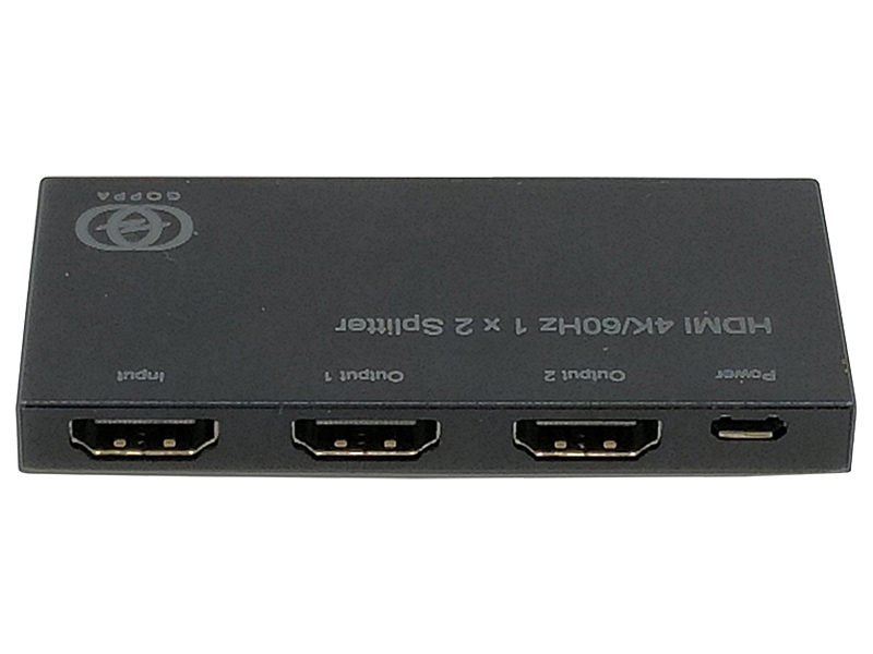 GOPPA GP-HDSPH460 GP-HDSP12H460 [4K/60Hz対応HDMI分配器(1入力:2出力)]