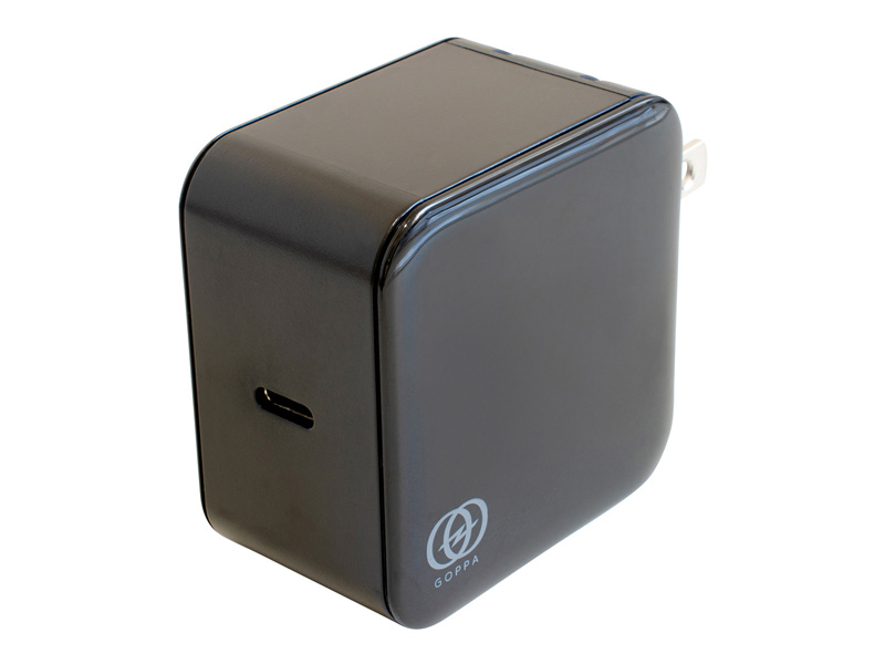 GOPPA GP-ACC GP-ACC60GR/B [PD認証USB-C AC充電器 GaN60W ブラック]