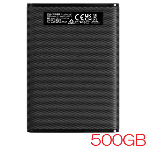 トランセンド TS500GESD270C [500GB ポータブルSSD ESD270C USB 3.1 Type-A/Type-Cケーブル付属]