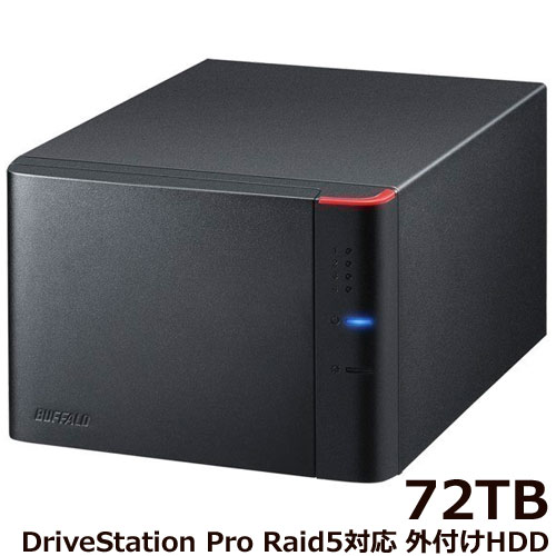 DriveStation Pro HD-QHA72U3/R5 [RAID5 USB3.1 外付HDD 4ドライブ 72TB]