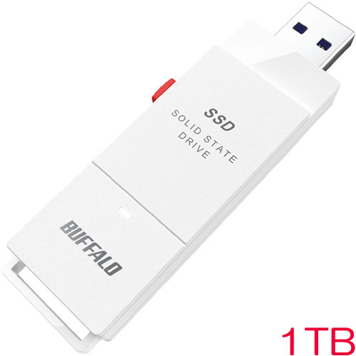 バッファロー SSD-SCT1.0U3-WA [USB3.2(Gen2) スティック型SSD 1TB ホワイト]