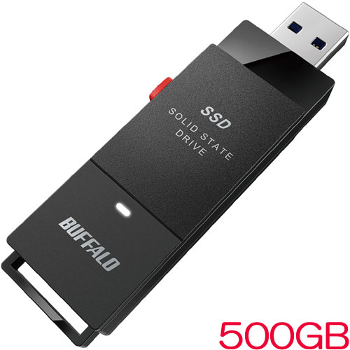 SSD-SCT500U3-BA [USB3.2(Gen2) スティック型SSD 500GB ブラック]