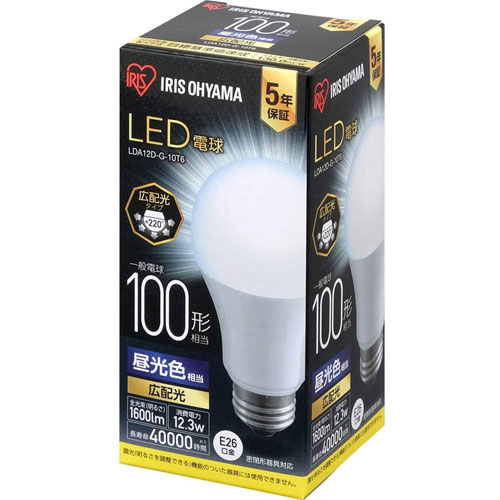 アイリスオーヤマ LDA12D-G-10T6 [LED電球 E26 広配光 100形 昼光色]