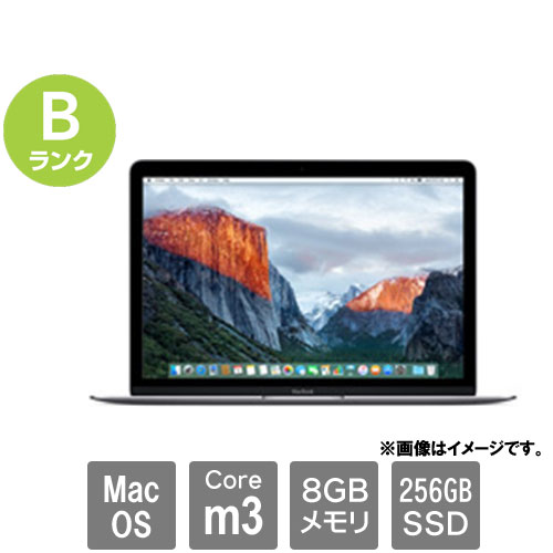 Apple ★中古パソコン・Bランク★C02RL0AFGTJ3 [MacBook 9.1(Core m3 8GB SSD256GB 12 MacOS)]