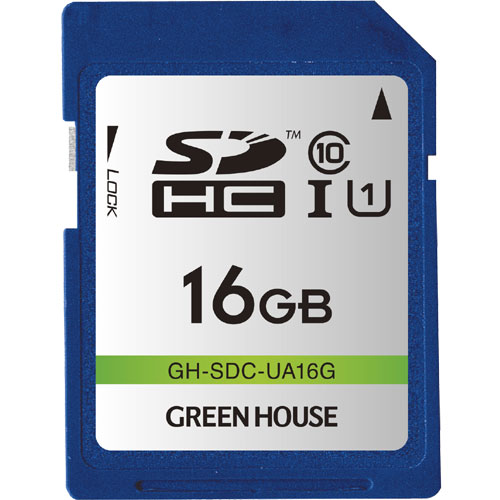 GH-SDC-UA16G [SDHCメモリーカード UHS-I クラス10 16GB]