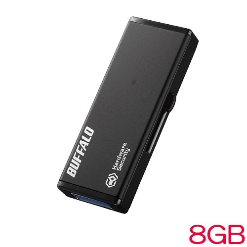 バッファロー RUF3-HSVB8G [抗ウイルス抗菌 HW暗号化 管理ツール USBメモリー 8GB]