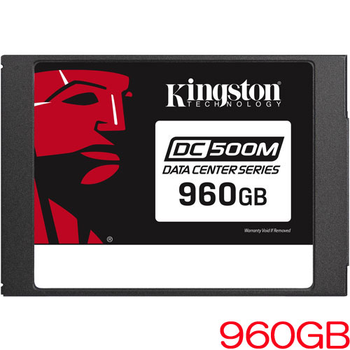 キングストン SEDC500M/960G [960GB DC500M 混合型 SSD (2.5インチ 7mm / SATA 6G / 3D TLC / 2278TBW / 5年保証)]