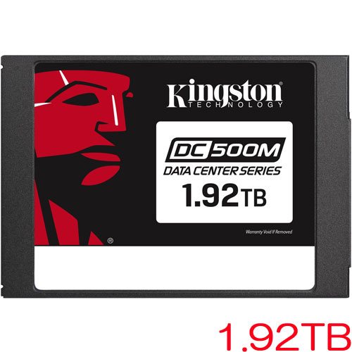 キングストン SEDC500M/1920G [1.92TB DC500M 混合型 SSD (2.5インチ 7mm / SATA 6G / 3D TLC / 4555TBW / 5年保証)]